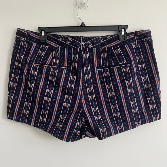 Gap City Short Chino Aztec Stripe Navy Blue 20 NWT - Picture 3 of 5